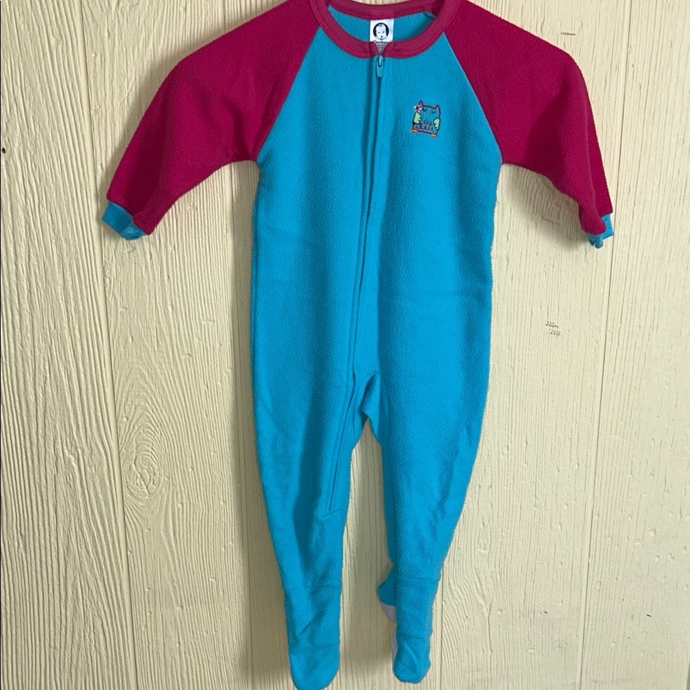 Kids Blue and Pink footie pajama